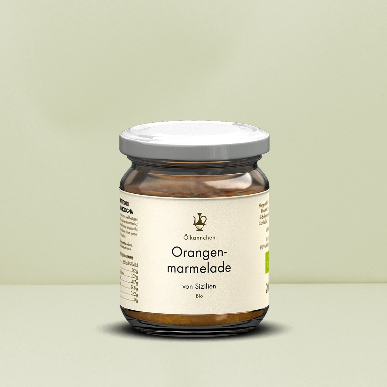 Ölkännchen | Orangenmarmelade, 72% Frucht, Sizilien IT 200g