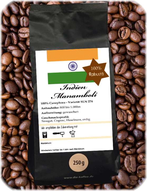 Die Kaffee | Indien Manamboli Estate - 100% Robusta